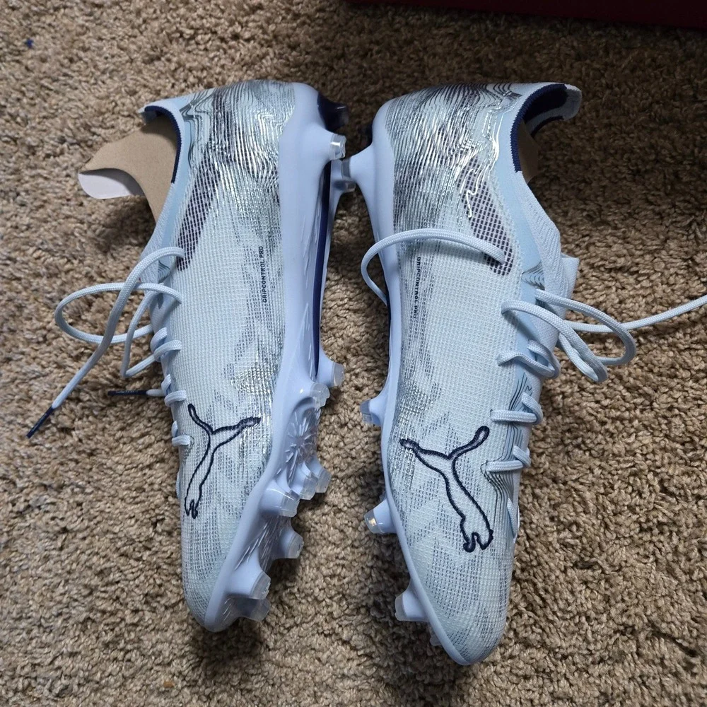 Puma Ultra 5 Pro FG/AG Men 10.5 Icy Blue new in box Soccer Cleats 108697-03